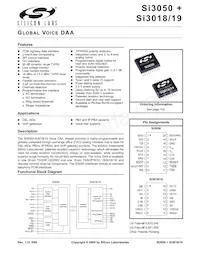 SI3050-E-FM Datasheet Cover