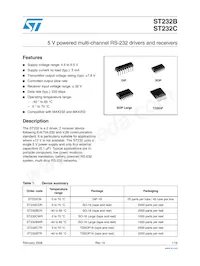 ST232CWR Datasheet Cover