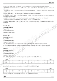 STA015T$013TR Datasheet Page 19