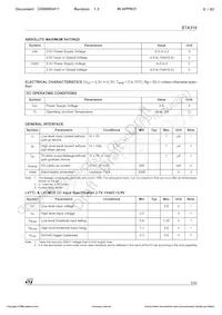 STA310 Datasheet Page 8