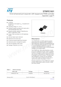 STMPE1601TBR Datasheet Cover