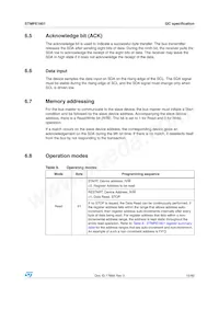 STMPE1801BJR Datasheet Page 15