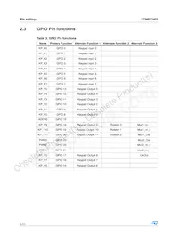 STMPE2403TBR Datasheet Page 8