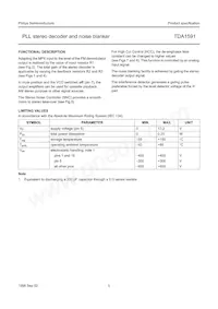 TDA1591T/V3 Datasheet Pagina 5