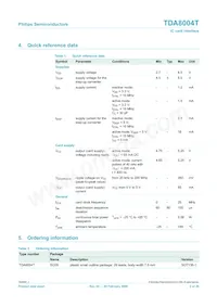 TDA8004T/C1 Datasheet Page 2