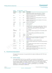 TDA8004T/C1 Datasheet Page 5