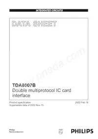 TDA8007BHL/C2 Datenblatt Cover