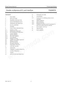 TDA8007BHL/C2 Datasheet Pagina 2