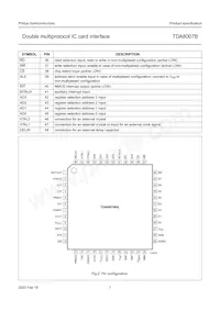 TDA8007BHL/C2數據表 頁面 7