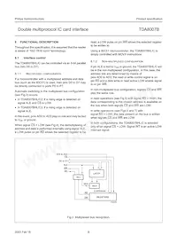 TDA8007BHL/C2 Datasheet Pagina 8