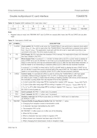 TDA8007BHL/C2 Datasheet Page 18