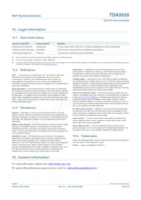 TDA9950TT/C3 Datasheet Pagina 20