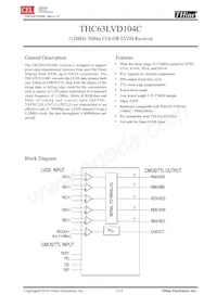 THC63LVD104C-B Datasheet Cover