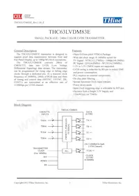 THC63LVDM83E Datasheet Copertura