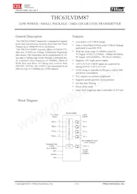 THC63LVDM87-B Datasheet Copertura