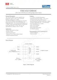 THC63LVDR84C-B Datasheet Copertura