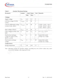 TLE6251DSNTMA1 Datasheet Page 12