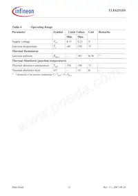 TLE6251DSNTMA1數據表 頁面 13