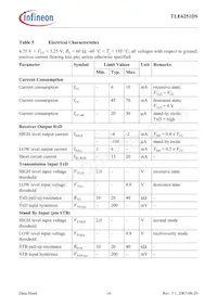 TLE6251DSNTMA1 Datasheet Page 14