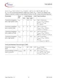 TLE6255GNTMA1 Datasheet Pagina 14