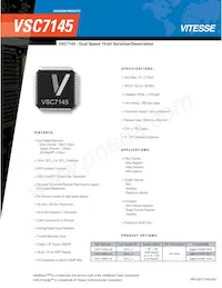 VSC7145RU-34/C Datasheet Cover