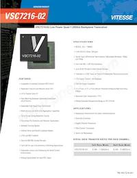 VSC7216UC-06 Datasheet Cover
