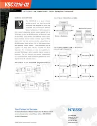 VSC7216UC-06 Datasheet Pagina 2