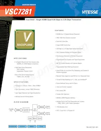 VSC7281VT-03 Datenblatt Cover