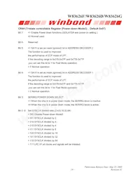 W83626G Datasheet Pagina 19