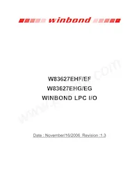 W83627EHG-UB5885009AH-H VERSION Datasheet Cover