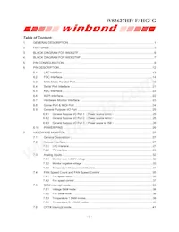 W83627G-AW Datasheet Page 3