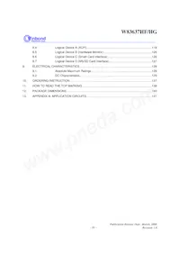 W83637HG-AW Datasheet Page 5