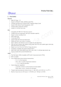 W83637HG-AW Datasheet Page 8