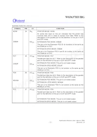 W83637HG-AW Datasheet Page 18