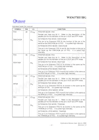 W83637HG-AW Datasheet Page 19