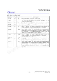 W83637HG-AW Datasheet Page 22