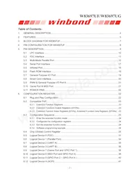 W83697UG Datasheet Page 2