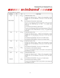 W83697UG Datasheet Page 16