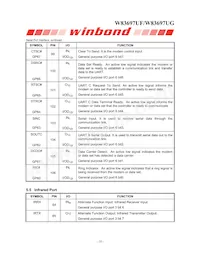 W83697UG Datasheet Page 18