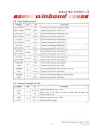 W83697UG Datasheet Page 19