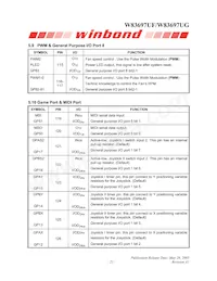 W83697UG Datasheet Page 21