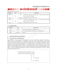 W83697UG Datasheet Page 22