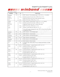 W83977ATG-AW Datasheet Page 15