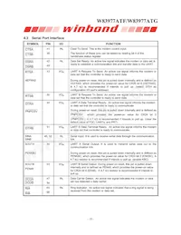 W83977ATG-AW Datasheet Pagina 18