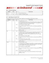 W83977ATG-AW Datasheet Pagina 19