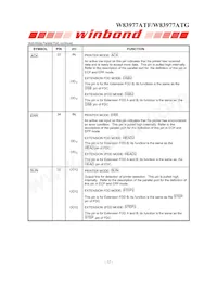 W83977ATG-AW Datasheet Pagina 20