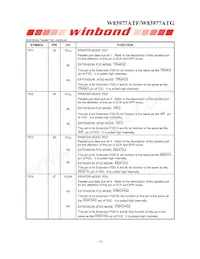 W83977ATG-AW Datasheet Pagina 22