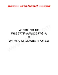 W83977G-A Datasheet Copertura