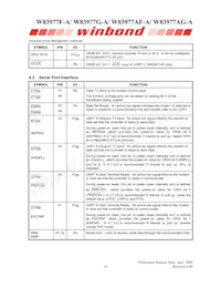 W83977G-A Datasheet Pagina 17