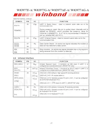 W83977G-A Datasheet Pagina 18